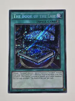 The Book Of Law FUEN-EN036 Secret Rare 1st Edition Yugioh TCG Card NM+ - Image 1