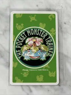 1996 POKEMON GREEN VERSION POKER PLAYING CARDS 5 OF CLUBS #015 BEEDRILL NM - Image 2