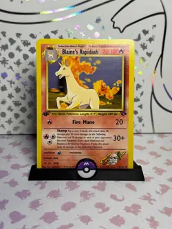Blaine's Rapidash 1st Edition Gym Challenge NM, 33/132 Pokemon Card - Image 1