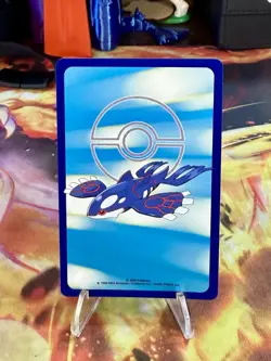 2003 Pokemon Sapphire Meditite Playing Card Poker Card 4 Of Clubs Kyogre Deck - Image 2
