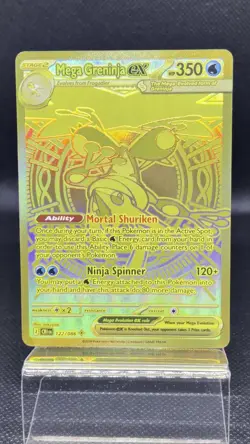 Pokemon TCG: Gold Mega Greninja EX #122/086 Chaos Rising Hyper Rare Full Art ENG - Image 2