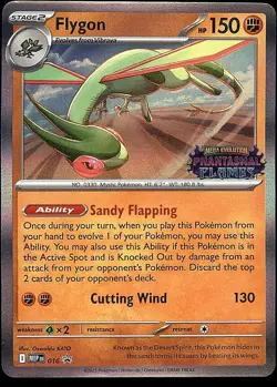 Flygon (Prerelease) [Staff] 016 Holo Promo ME: Mega Evolution Promo Pokemon LP - Image 1
