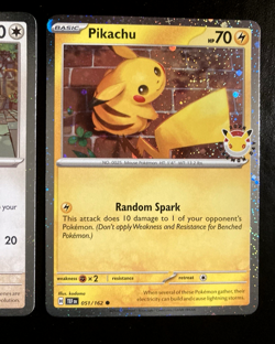 *BOTH w/ SWIRLS* Pikachu 051/162 Pokemon Day Eevee 200 Pokemon Cosmos Promo Lot - Image 3