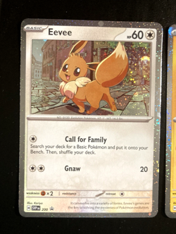 *BOTH w/ SWIRLS* Pikachu 051/162 Pokemon Day Eevee 200 Pokemon Cosmos Promo Lot - Image 4