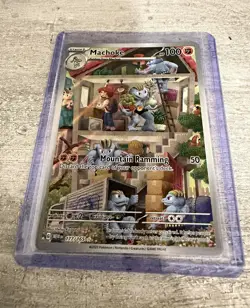 Pokemon Machoke 177/165 Scarlet & Violet 151 Illustration Rare - Image 1