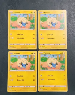 Mareep (54) SWSH07 Evolving Skies Pokemon TCG English PLAYSET (x4) NM - Image 1