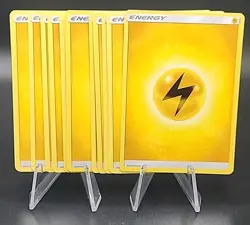 12x Lightning 2017 Pokemon Lot Basic Energy Sun and Moon Common NM/MT Electric - Image 1