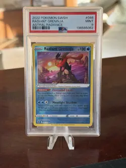 2022 POKEMON SWORD & SHIELD ASTRAL RADIANCE #046 RADIANT GRENINJA PSA 9 - Image 1