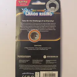 Mega Evolution—Chaos Rising Pokemon TCG Booster Pack 10 Cards Toxel Promo Coin - Image 2