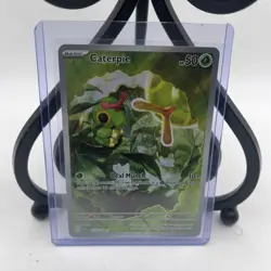 Pokemon Caterpie 172/165 SV 151 Full Art Illustration Rare Holo English 2023 - Image 1