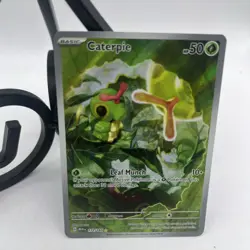 Pokemon Caterpie 172/165 SV 151 Full Art Illustration Rare Holo English 2023 - Image 2
