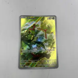 Pokemon Caterpie 172/165 SV 151 Full Art Illustration Rare Holo English 2023 - Image 4