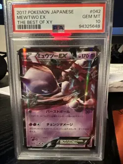 Pokemon TCG Mewtwo EX 042/171 Best of XY Japanese Edition PSA 10 Gem Mint Rare - Image 1