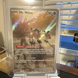 Pokemon TCG Mr. Mime 179/165 Sv: Scarlet & Violet 151 Illustration Rare Holo EN - Image 1