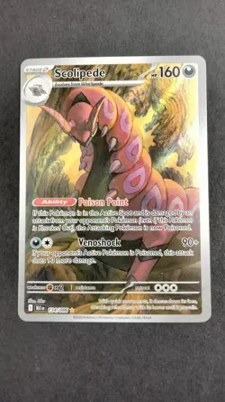 Scolipede 134/086 Pokemon TCG Black Bolt Illustration Rare Card NM/M Condition - Image 1