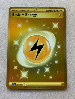 Basic Lightning Energy 257/198 Hyper Rare Scarlet & Violet Pokemon 2023 - Image 1
