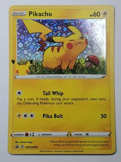 Pikachu (General Mills) SWSH039 Holo General Mills Promo LP English Pokemon - Image 1