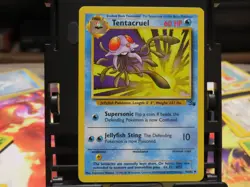 Tentacruel 44/62 Fossil MP Pokemon Card WOTC Vintage Uncommon Water Kanto - Image 3
