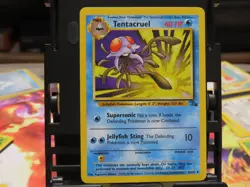 Tentacruel 44/62 Fossil MP Pokemon Card WOTC Vintage Uncommon Water Kanto - Image 5