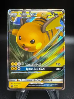 Pokemon Sun and Moon Promos RAICHU GX Black Star Promo #SM213 2 - Image 1