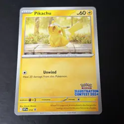 Pikachu (Illustration Contest 2024) 214 Promo Scarlet & Violet Promo Pokemon - Image 1