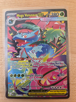 Pokemon TCG Mega Venusaur EX 177/132 ME01 Mega Evolution Holo SIR English - Image 1