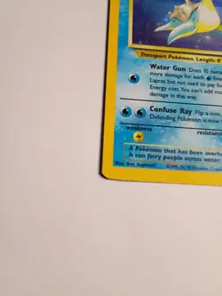 Pokemon TCG Lapras Fossil 10/62 Holo 1999-2000 Wizards Base Set Copyright... - Image 2