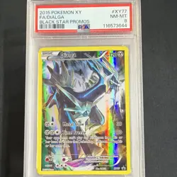 Pokemon TCG Dialga XY77 XY Full Art Promo Holo EN PSA 8 2015 - Image 1