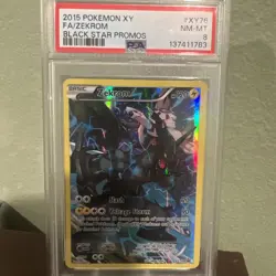 2015 POKEMON XY BLACK STAR PROMO ZEKROM #XY76 PSA 8 NEAR MINT - Image 1