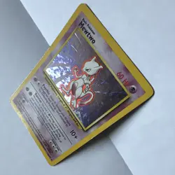 Pokemon TCG Mewtwo 10/102 Base Set Holo Rare Unlimited EN 1999 HP/MP - Image 3