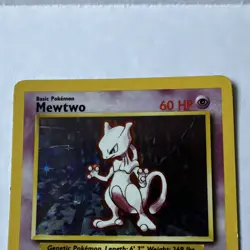 Pokemon TCG Mewtwo 10/102 Base Set Holo Rare Unlimited EN 1999 HP/MP - Image 4