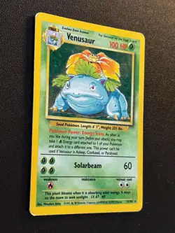 1999 Pokemon Base Set - Venusaur Holo WOTC - 15/102 Rare Vintage MP / HP - Image 2