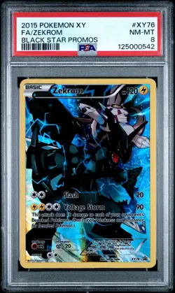 PSA 8 2015 POKEMON XY BLACK STAR PROMO ZEKROM #XY76 - Image 1