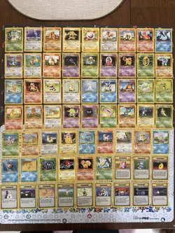 COMPLETE Non-Holo Pokemon BASE Set 17-102 Rares, Uncommons, Commons (NM/LP) - Image 2