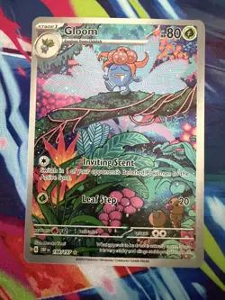 Pokemon Gloom Card 198/197 SV03 Obsidian Flames Holo Rare TCG Illustration LP - Image 1