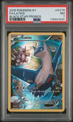 2015 POKEMON XY BLACK STAR PROMO LATIOS #XY79 HOLO PSA 7 NM #115891934 - Image 1