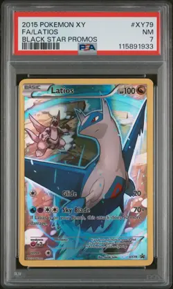 2015 POKEMON XY BLACK STAR PROMO LATIOS #XY79 HOLO PSA 7 NM #115891933 - Image 1