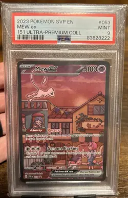 Pokemon Mew EX TCG Special Illustration SVP053 151 UPC Promo PSA 9 - Image 1