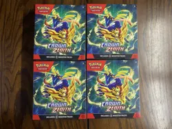 Pokemon TCG SW&SH Crown Zenith Booster Bundle X4 NISB Unopened Lot - Image 1