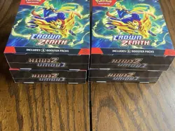 Pokemon TCG SW&SH Crown Zenith Booster Bundle X4 NISB Unopened Lot - Image 2