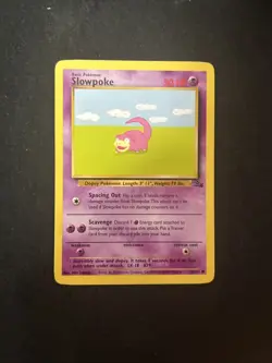 SLOWPOKE Fossil 55/62 Unlimited WOTC Pokemon Card D59 - Image 1
