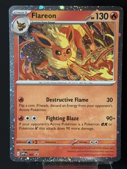 SWIRL Flareon (Cosmos Holo) 167 Holo Promo Scarlet & Violet Promo Pokemon NM - Image 5