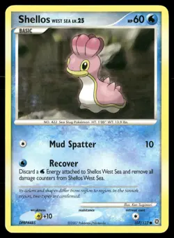Shellos West Sea 107/132 Common Secret Wonders Pokemon LP - Image 1