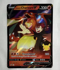 Pokemon TCG Lance's Charizard V Promo Holo SWSH133 220 HP English 2021 - Image 1