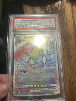 2022 Pokemon SWSH FA/ Lugia VStar Silver Tempest Secret Rare Mint PSA 9 202/195 - Image 4