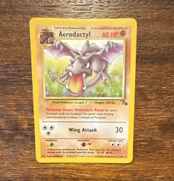 Wizards of the Coast Aerodactyl 1/62 Fossil Holo Rare Unlimited EN 1999 - Image 1