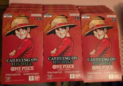 Lot Of 30 One Piece TCG: Carrying On His Will Sleeved Booster Pack OP-13 English - Image 1