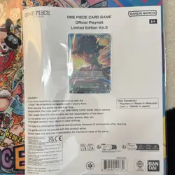 IN HAND One Piece Card Official Playmat Limited Edition Vol 5 & Luffy Card Promo - Image 2