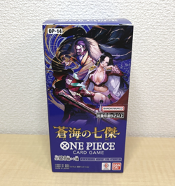 ONE PIECE Card The Azure Sea's Seven OP-14 OP14 Box Japanese Tape SEALED - Image 1