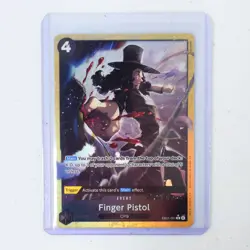 One Piece: English Black "Finger Pistol" EB01-051 Foil R Alternate Alt Art Card - Image 1